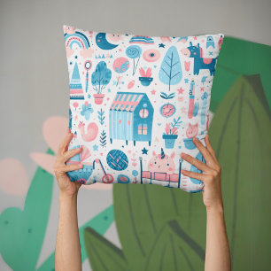 Storybook Whimsy Pillow Kissen