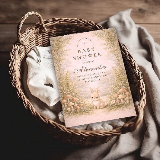 Storybook Woodland Animals Baby Shower Einladung