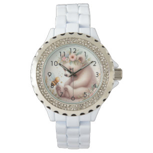 Storybook Woodland Babies Bär und Biene Armbanduhr