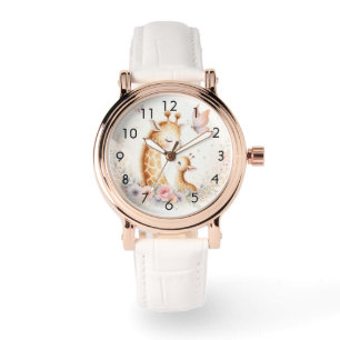Storybook Woodland Babies Giraffe und Baby Armbanduhr