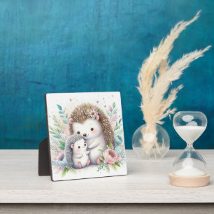 Storybook Woodland Babies Igel Liebe Fotoplatte