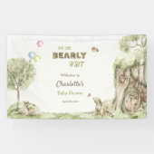 Storybook Woodland Bearly Wait Welcome Banner (Horizontal)