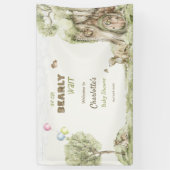 Storybook Woodland Bearly Wait Welcome Banner (Vertikal)