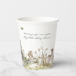 Storybook | Woodland Forest Baby Dusche Pappbecher