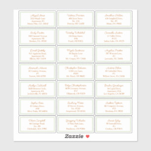 Storybook Woodland Fox Baby Showadresse Aufkleber