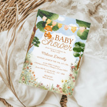 Storybook Woodland Fox Babydusche