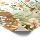 Storybook Woodland Fox Babydusche Willkommen Poster (Ecke)