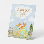 Storybook Woodland Fox Kinderduschkarten und Gesch Sockelschild (Vorderseite)