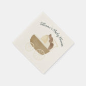 Storybook Woodland Friends Baby Carriage Squirrel Serviette (Ecke)