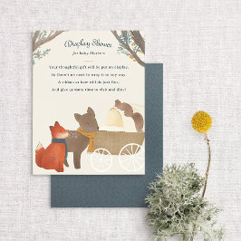 Storybook Woodland Friends Display Showdusche Begleitkarte