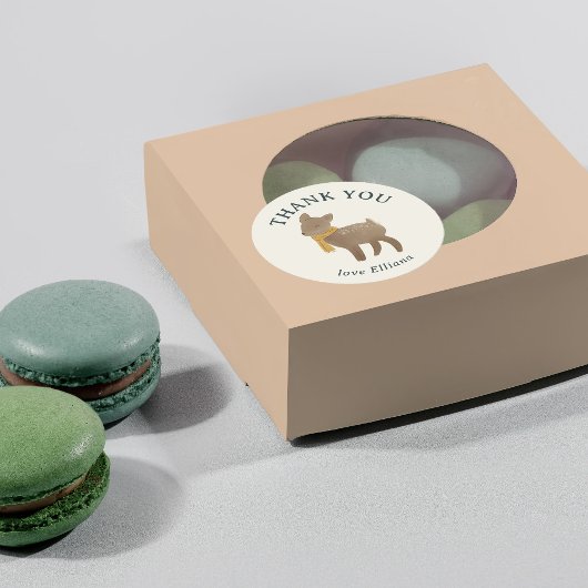 Storybook Woodland Friends Kinderdusche Runder Aufkleber