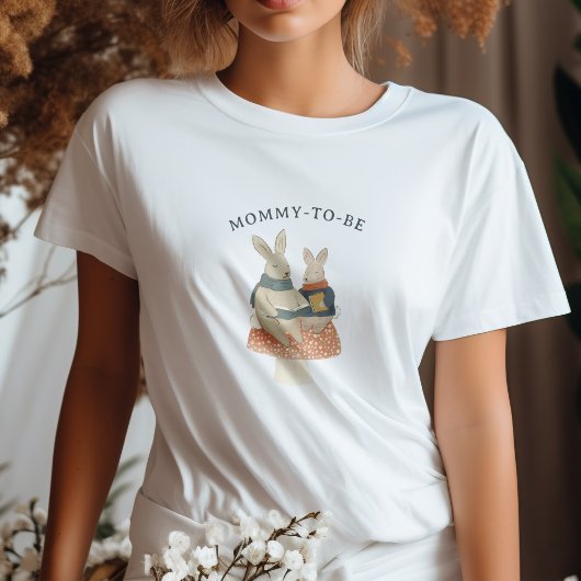 Storybook Woodland Friends Mommy-to-Be T - Shirt