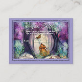 Storybook Woodland Purple Forest Diaper Raffle Begleitkarte (Vorderseite)