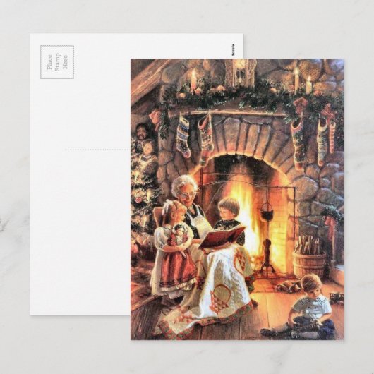 Storybook-Zeit mit Großmutter am Weihnachten (Vorne/Hinten)