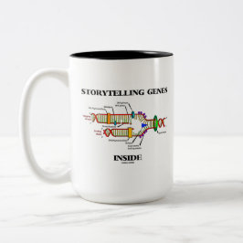 Storyelling Genes Inside (DNA-Replikation) Zweifarbige Tasse