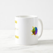 StoryJoules-Modell & Farbkreis, Linkshänder Kaffeetasse (VorderseiteRechts)