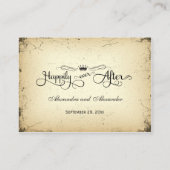 Storyline Formal Wedding Table Platzkarte (Rückseite)