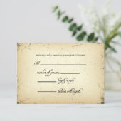 Storyline Wedding RSVP Response Card (Stehend Vorderseite)