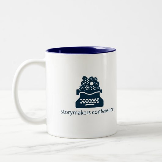 Storymakers Konferenz-Tasse Zweifarbige Tasse (Links)