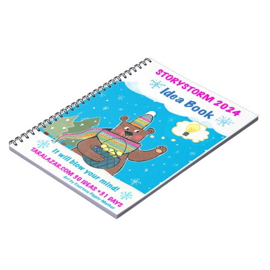 Storystorm 2024 Ideenbuch und Zeitschrift Notizblock (Linke Seite)