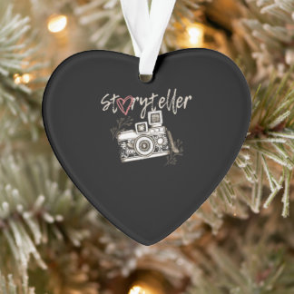 Storyteller Camera Fotograf Cool Ornament