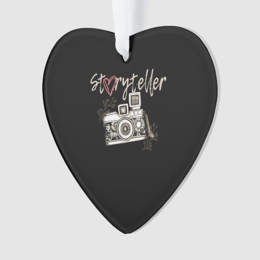 Storyteller Camera Fotograf Cool Ornament (Vorderseite)