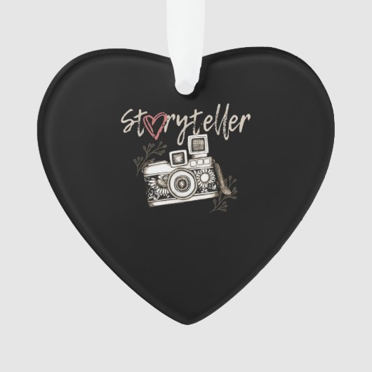 Storyteller Camera Fotograf Cool Ornament (Vorderseite)