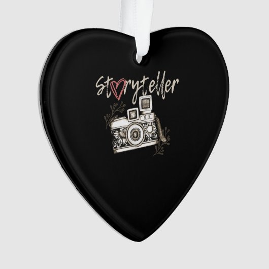 Storyteller Camera Fotograf Cool Ornament (Vorderseite)