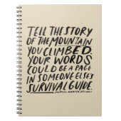 Storyteller Notebook-Mangarren-Nischen zitieren Notizblock (Vorderseite)