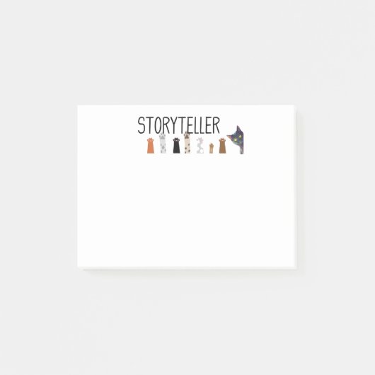 Storyteller's Paws: Sticky Notes for Purfect Plot Post-it Klebezettel (Vorderseite)