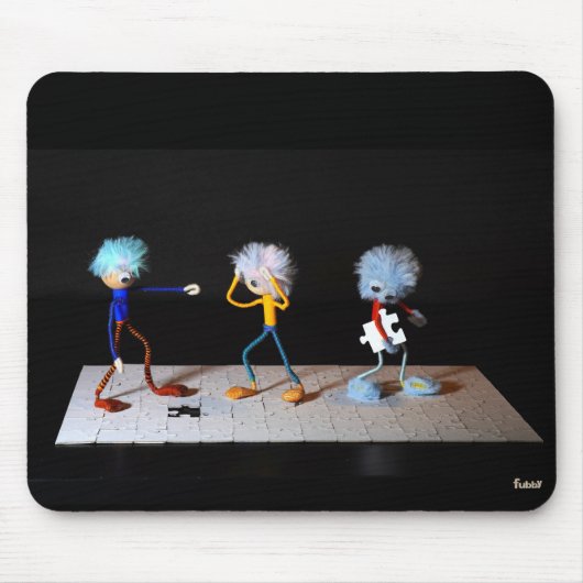 Storytelling puzzelende Fubby's. Mousepad (Vorne)