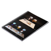 Storytelling puzzelende Fubby's. Notizblock (Linke Seite)