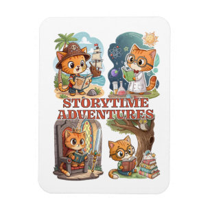 Storytime Adventures – A Journey Through Books Magnet
