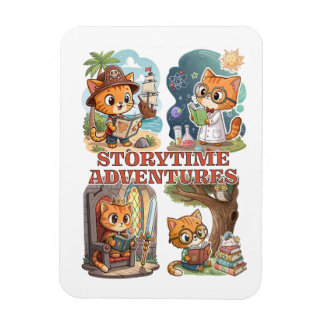 Storytime Adventures – A Journey Through Books Magnet