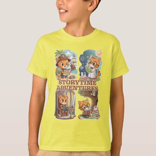 Storytime Adventures – A Journey Through Books T-Shirt (Vorderseite)