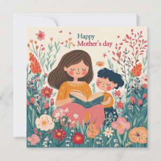 Storytime Mother Day Card Feiertagskarte