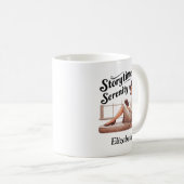 Storytime Serenity Book Lover Quote Kaffeetasse (VorderseiteRechts)