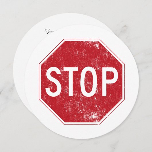 Störzeichen Einladung (Vorne/Hinten)