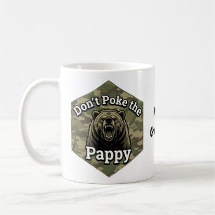 Stoß nicht den Papa Lustiger Robuster Grizzlybär Kaffeetasse