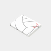 Stoß-Set-Spitzen-Spieler-Volleyball-Zellen Post-it Klebezettel (angewinkelt)