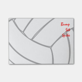 Stoß-Set-Spitzen-Spieler-Volleyball-Zellen Post-it Klebezettel