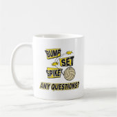 Stoß-Set-Spitzen-Volleyball-Geschenk Kaffeetasse (Links)