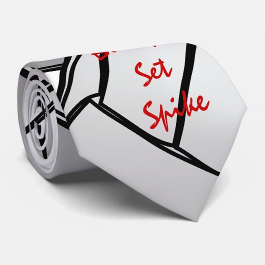 Stoß-Set-Spitzen-Volleyball Krawatte (Gerollt)