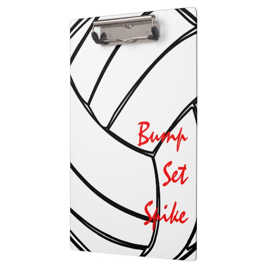 Stoß-Set-Spitzen-Volleyball-Zellen-Muster Klemmbrett (Links)