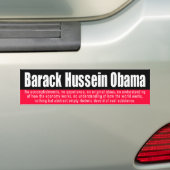 STOSSDÄMPFER Z Obama 987 Autoaufkleber (Auf Auto)