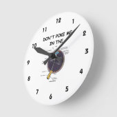 Stoßen Sie mich nicht im (Augen-Anatomie-) Spaß Runde Wanduhr (Winkel)