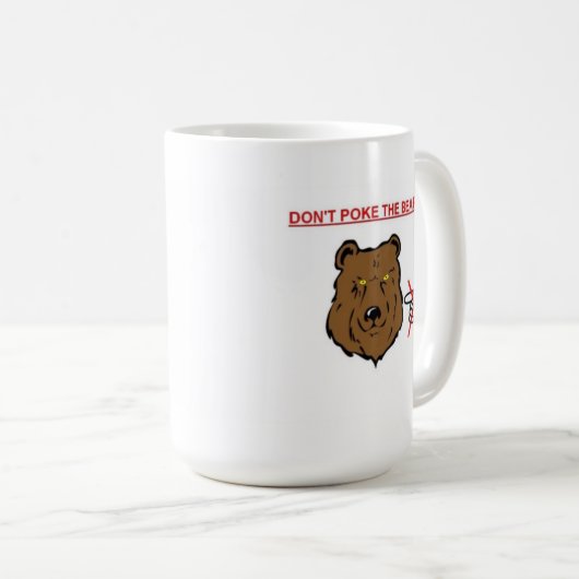 Stoßen Sie nicht den Bären Kaffeetasse (VorderseiteRechts)