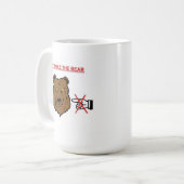 Stoßen Sie nicht den Bären Kaffeetasse (Vorderseite Links)
