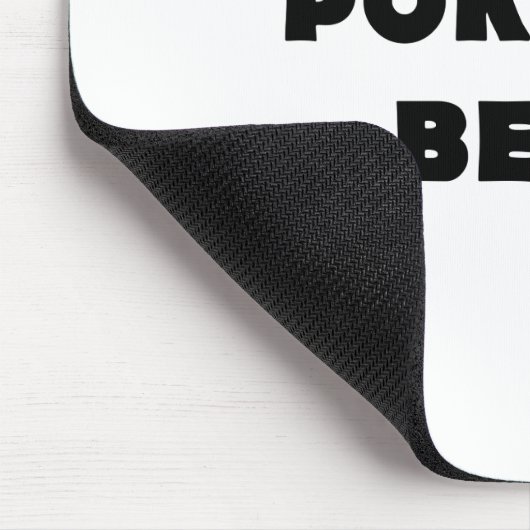 Stoßen Sie nicht den Bären Mousepad (Ecke)