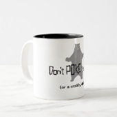 Stoßen Sie nicht den BÄREN Zweifarbige Tasse (Vorderseite Links)